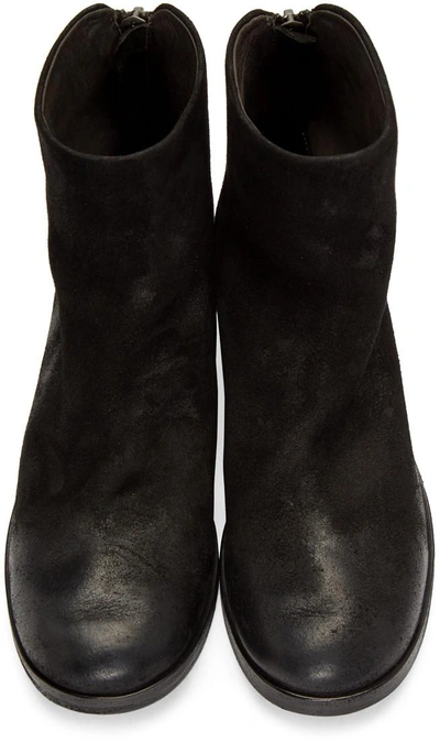 Shop Marsèll Black Nubuck Listo Boots