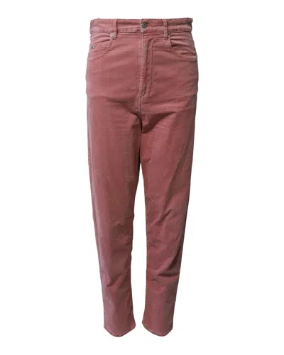 Isabel Marant Regular Fit Jeans In Pink Cotton Denim In Pink