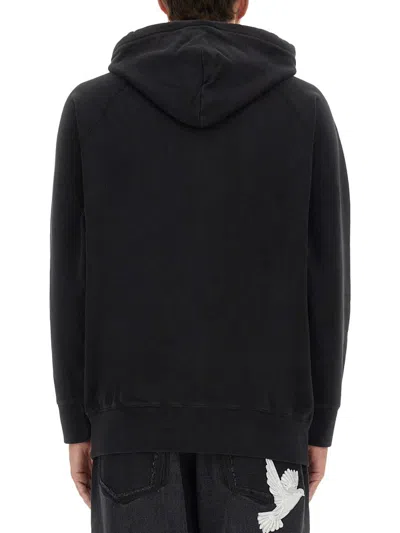 3paradis 3.paradis Relaxed Fit Black Hoodie In Black