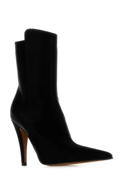 Alexander Mcqueen 105mm Suede Ankle Boots In Black
