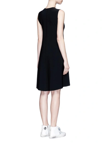 Shop Norma Kamali Bonded Jersey Swing Dress