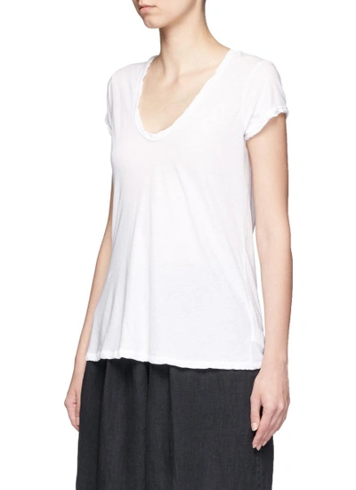 Shop James Perse V-neck Cotton Jersey T-shirt