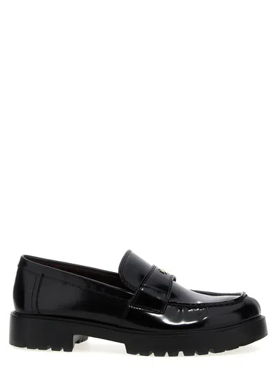 Tory Burch 20mm Classic Lug Brushed Leather Loafers In Black