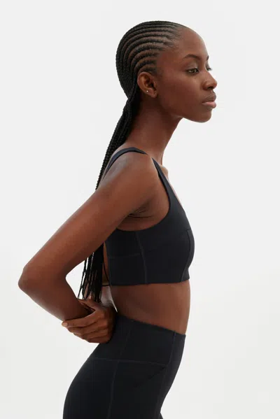 Girlfriend Collective Black Gwen Keyhole Bra