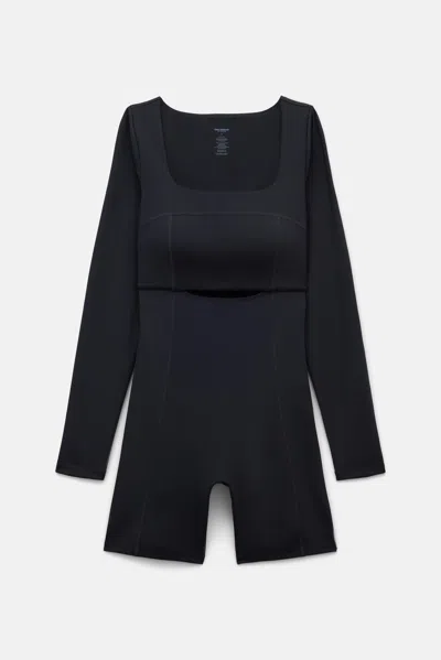 Girlfriend Collective Black Kelsey Seamed Unitard