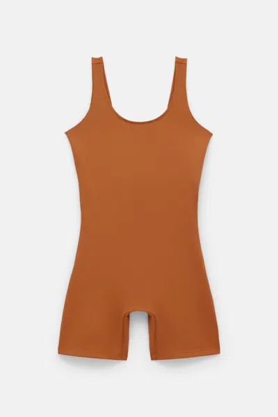 Girlfriend Collective Caramel Bike Unitard