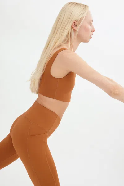 Girlfriend Collective Caramel Compressive Pocket Legging