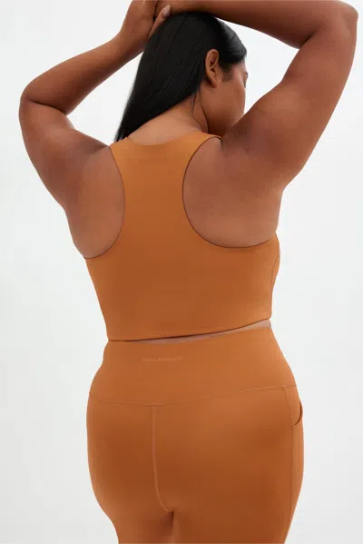 Girlfriend Collective Caramel Dylan Tank Bra