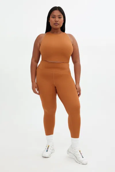 Girlfriend Collective Caramel Dylan Tank Bra