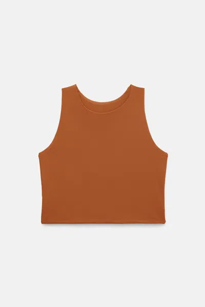 Girlfriend Collective Caramel Dylan Tank Bra