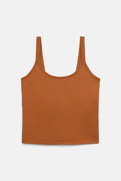 Girlfriend Collective Caramel Gemma Scoop Tank