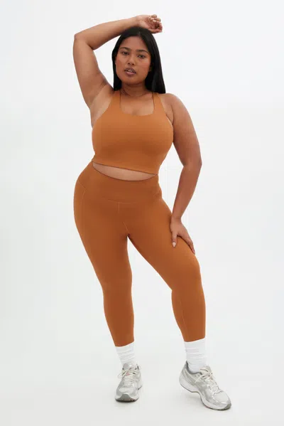 Girlfriend Collective Caramel Paloma Racerback Bra