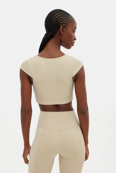 Girlfriend Collective Marble Farrah Cap Sleeve Bra