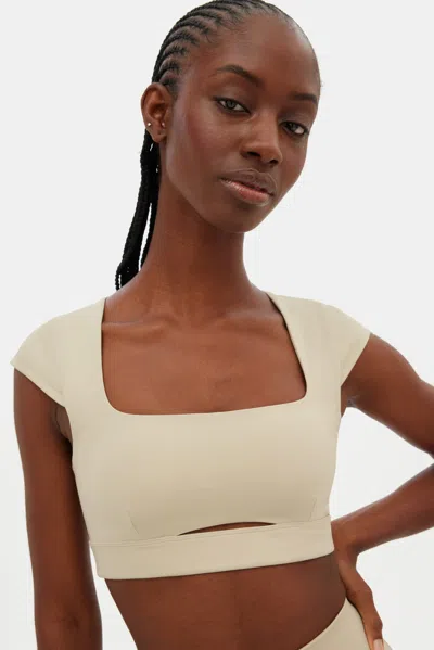 Girlfriend Collective Marble Farrah Cap Sleeve Bra