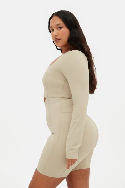 Girlfriend Collective Marble Kelsey Seamed Unitard