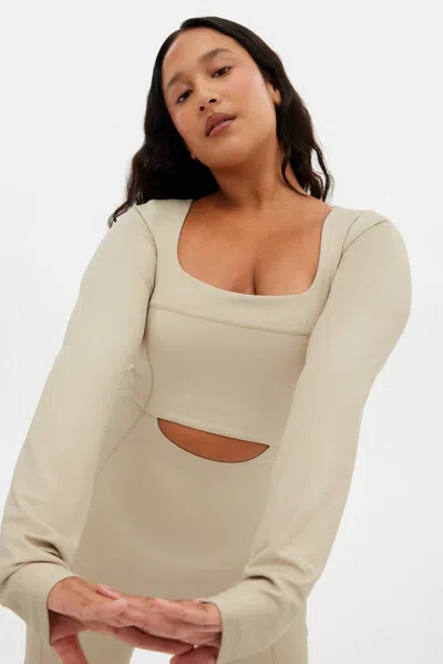 Girlfriend Collective Marble Kelsey Seamed Unitard