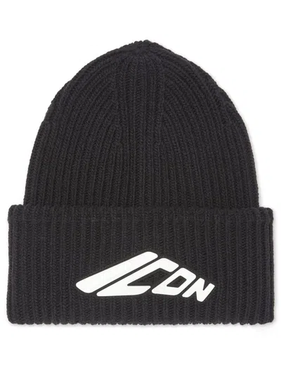 Dsquared2 Icon Wool Beanie In Black