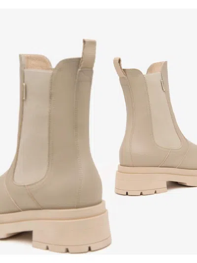 Nero Giardini Rivalba Nude Leather Boots In Beige