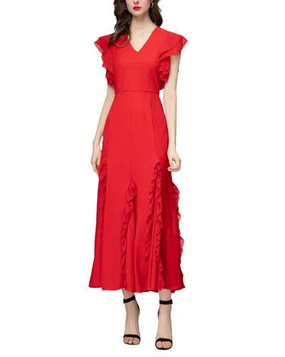 Burryco Midi Dress In Red