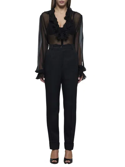 Shop Dolce & Gabbana Trousers In Black