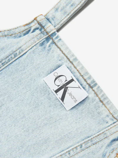 Calvin Klein Jeans Est.1978 Calvin Klein Jeans Calvin Klein Girls Strap Denim Top In Blue