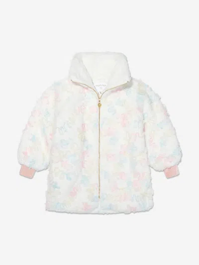 Angel's Face Angels Face Girls Oscars Pastel Fur Jacket In White