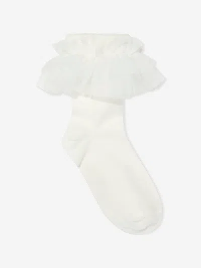 Angel's Face Angels Face Girls Frilly Socks In White