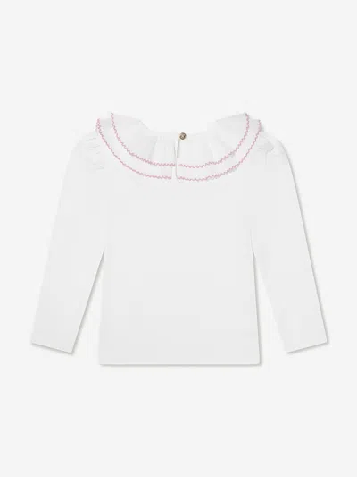 Angel's Face Angels Face Girls Thelma Pleated Collar Top In White