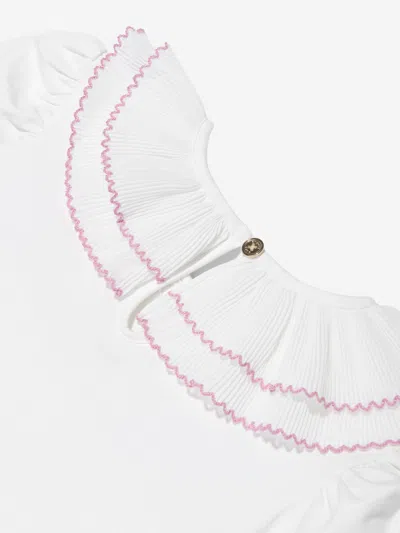 Angel's Face Angels Face Girls Thelma Pleated Collar Top In White