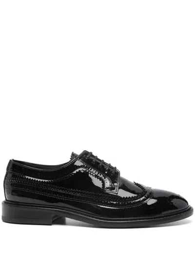 Paul Smith Fuentes Brogue Shoes In Patent Leather In Black