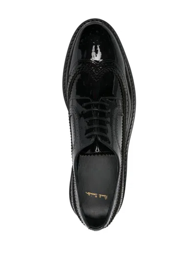 Paul Smith Fuentes Brogue Shoes In Patent Leather In Black