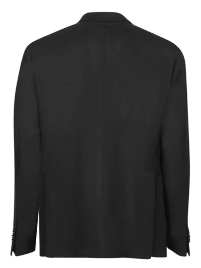 Tagliatore Double-breasted Jacket In Black In Black
