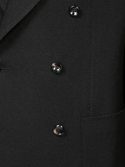 Tagliatore Double-breasted Jacket In Black In Black
