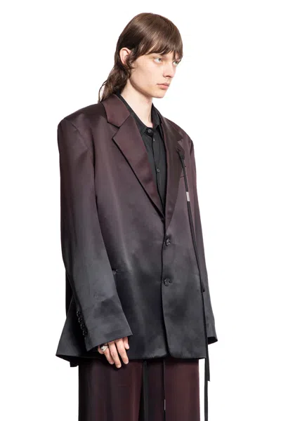 Ann Demeulemeester Man Multicolor Blazers In Multicolor