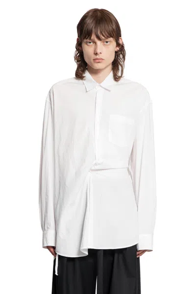 Ann Demeulemeester Mark High Comfort Shirt In White