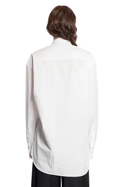 Ann Demeulemeester Mark High Comfort Shirt In White