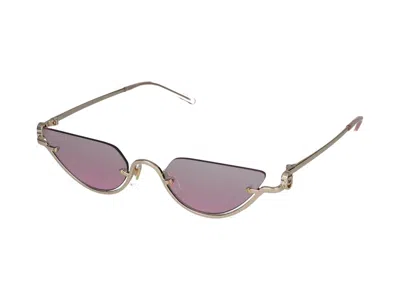 Gucci Gg1603s Cat-eye Frame Sunglasses In Gold Gold Pink