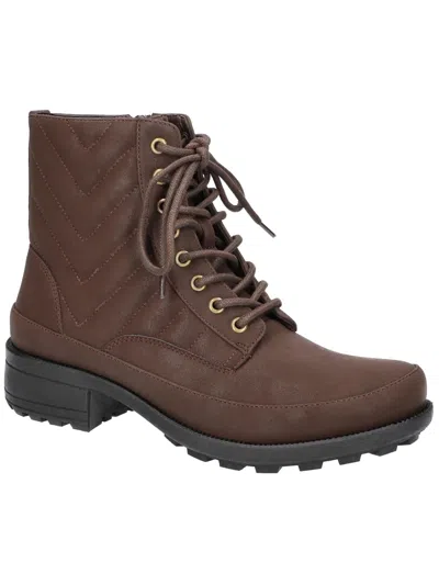 Easy Street Elsie Womens Comfort Insole Lace-up Ankle Boots In Multi