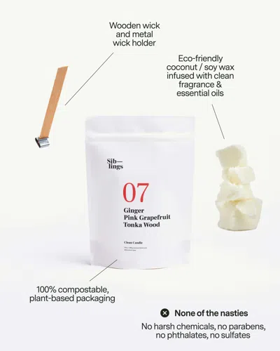 Siblings No 07 — Ginger, Pink Grapefruit, Rhubarb