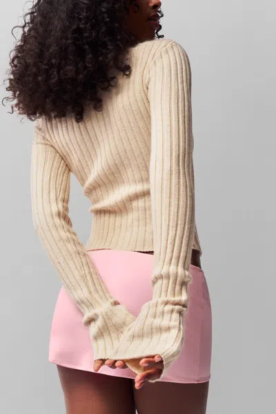 Danielle Guizio Ny Nell Zip Up In Cream