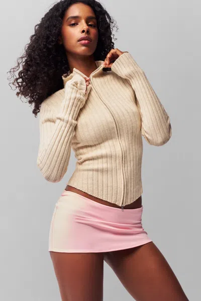 Danielle Guizio Ny Nell Zip Up In Cream
