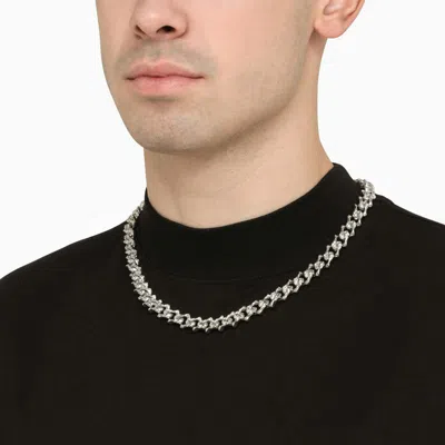 Shop Emanuele Bicocchi Chain Necklace With Arabesques In Metal