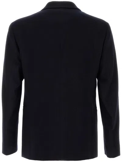 Giorgio Armani Stretch Wool Blazer With Front Pockets