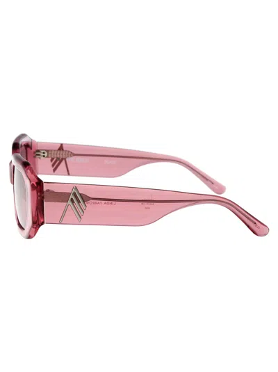 Attico Sunglasses In Rose-pink Acrylic