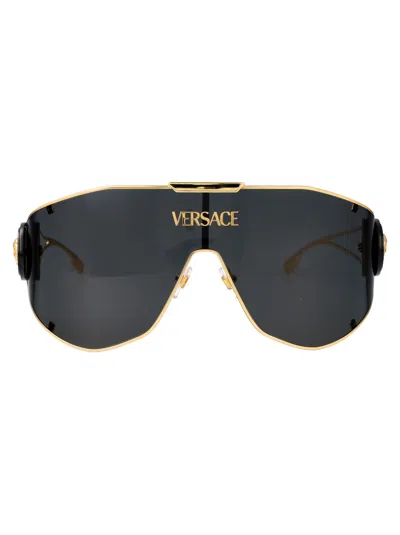 VERSACE VERSACE GEOMETRICAL SUNGLASSES 0 VE2268 100287 