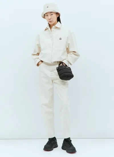 Moncler Brushed Twill Pants In Multicolor