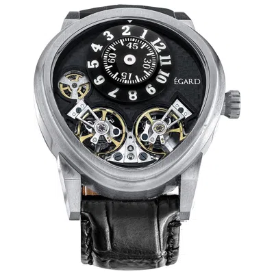 Egard Men's Quantus V3 Black Dial Watch In Black