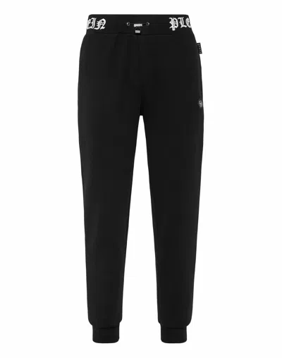Philipp Plein Logo-embroidery Track Pants In Black