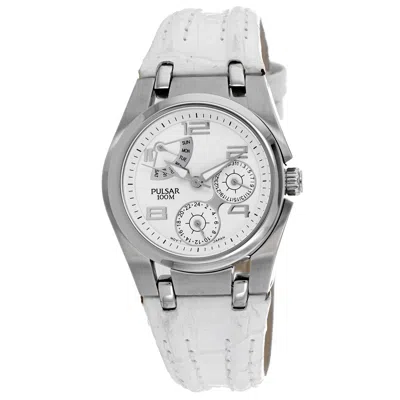 Pulsar Women's Classic White Dial Watch In White