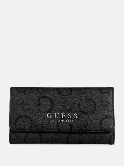 Guess Factory Saffron Slim Clutch Wallet In Grey